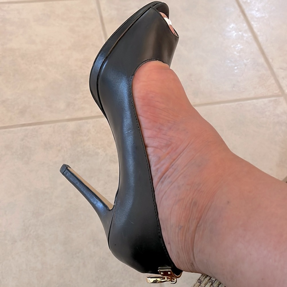 Michael Kors peep toe heels